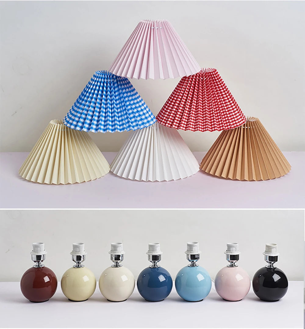 Vintage Ceramic Table Lamp with LED