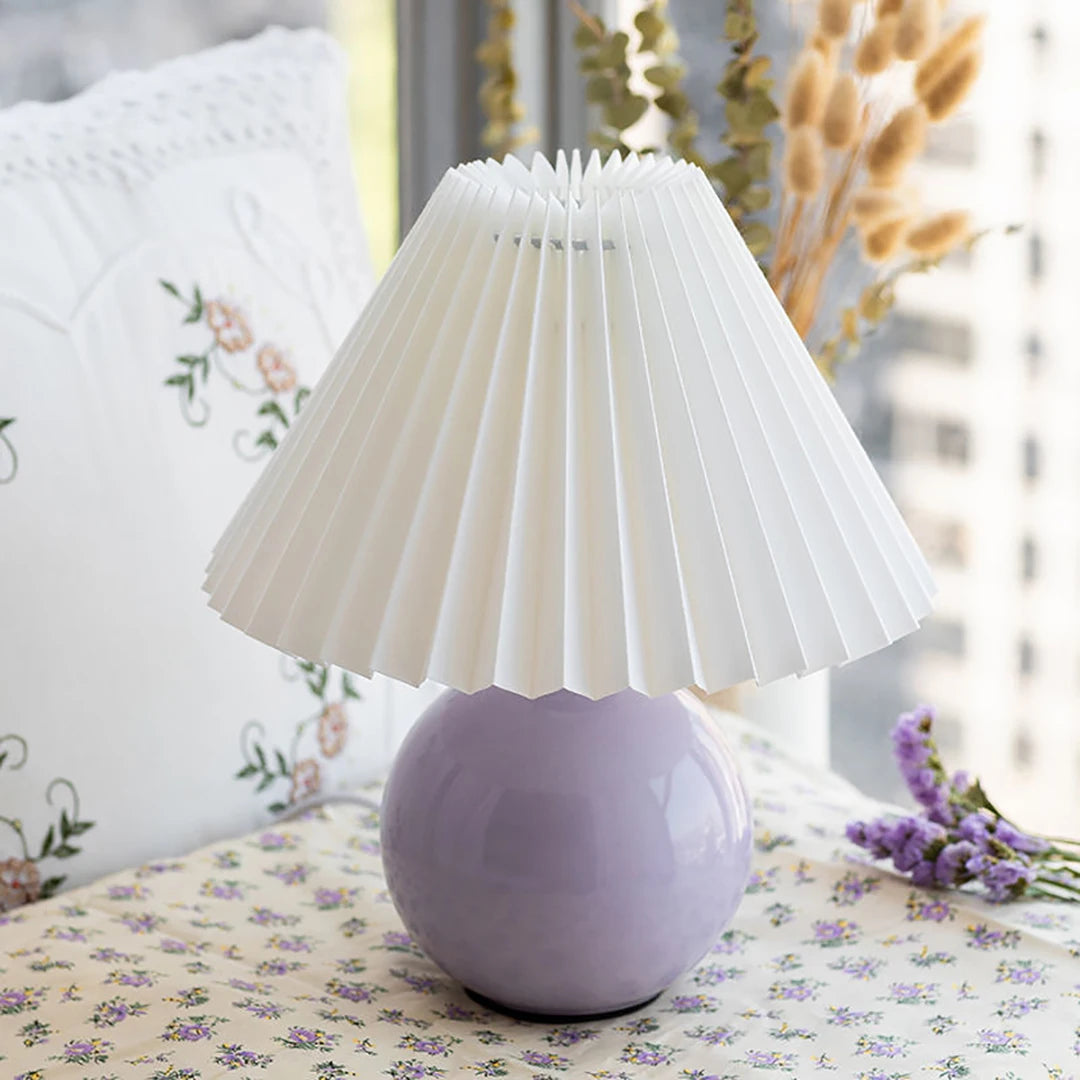 Vintage Ceramic Table Lamp with LED