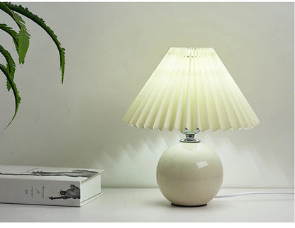 Vintage Ceramic Table Lamp with LED