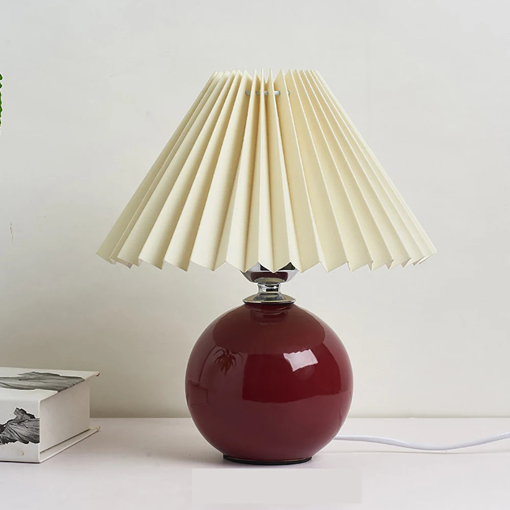 Vintage Ceramic Table Lamp with LED