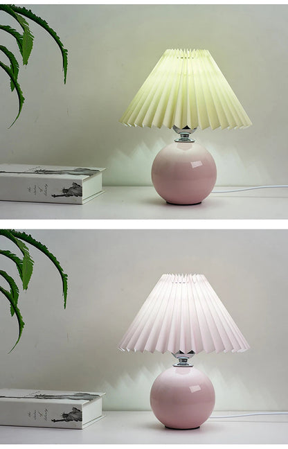 Vintage Ceramic Table Lamp with LED