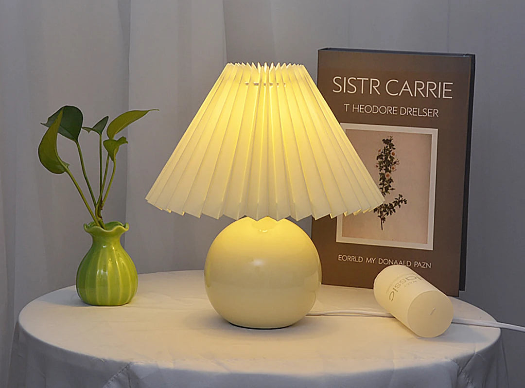 Vintage Ceramic Table Lamp with LED