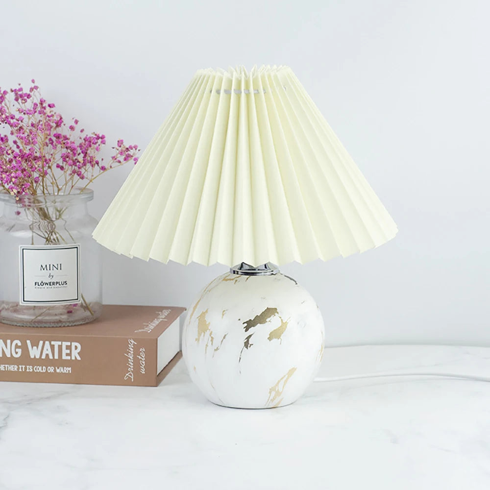 Vintage Ceramic Table Lamp with LED