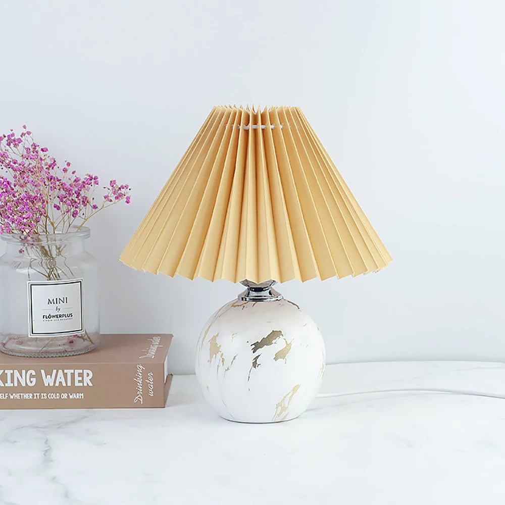 Vintage Ceramic Table Lamp with LED