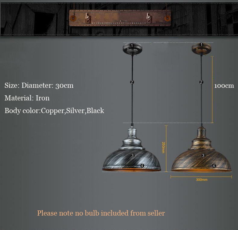 Vintage Industrial Chandelier Pendant Lamp