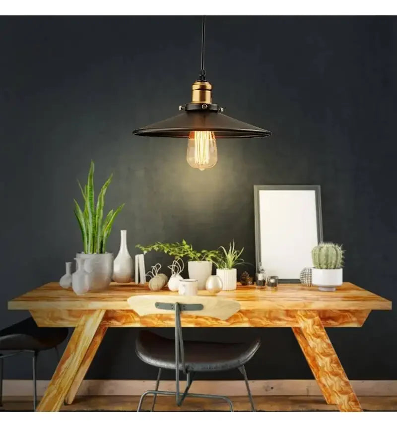 Vintage Industrial Iron Pendant Light