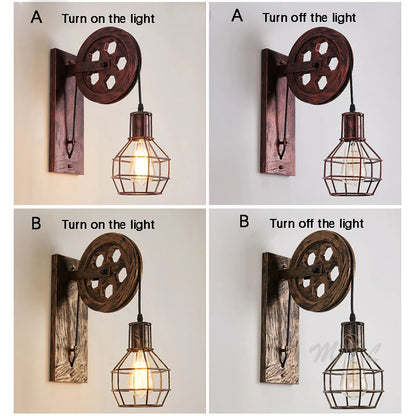 Vintage Industrial LED Wall Sconce