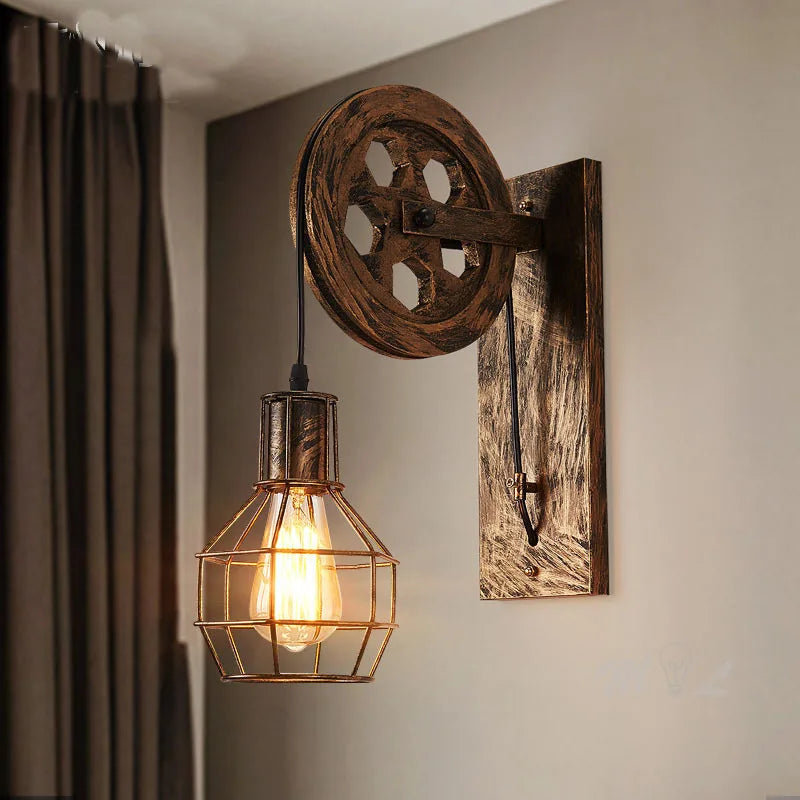 Vintage Industrial LED Wall Sconce