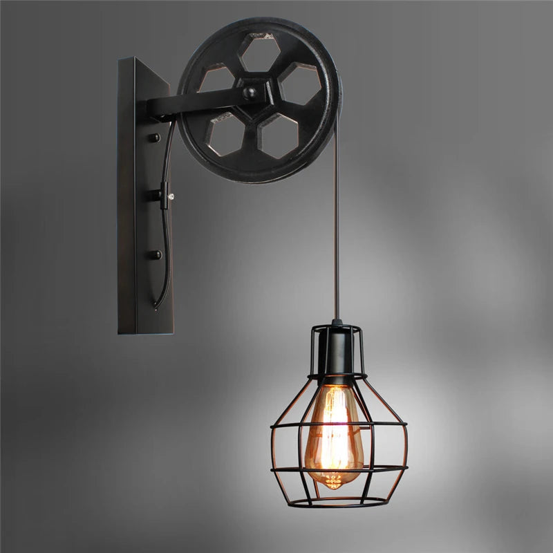 Vintage Industrial LED Wall Sconce