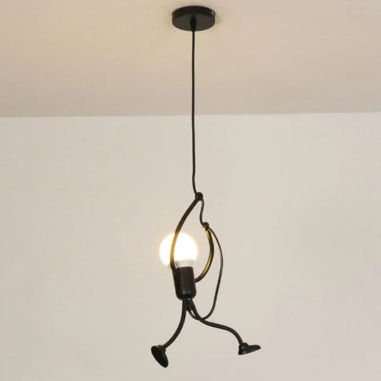 Vintage Iron Little Man Chandelier