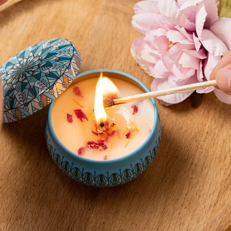 Vintage Lavender Rose Soy Candle