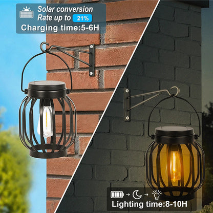 Vintage Metal Solar Lantern Light