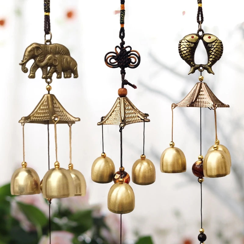 Vintage Metal Wind Chime Pendant