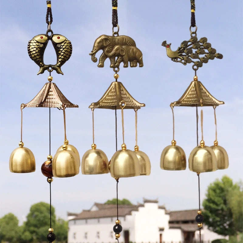 Vintage Metal Wind Chime Pendant