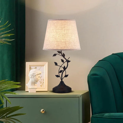 Vintage USB Charging Nightstand Lamp