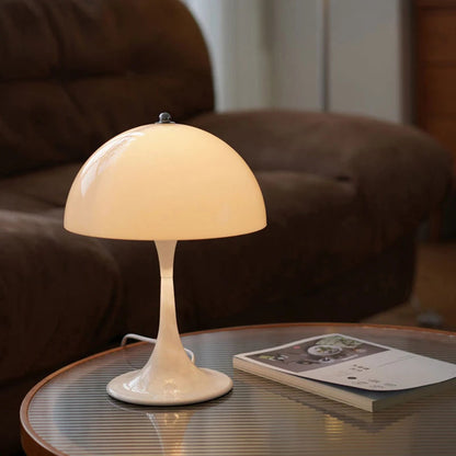 Vintage White Mushroom Desk Lamp