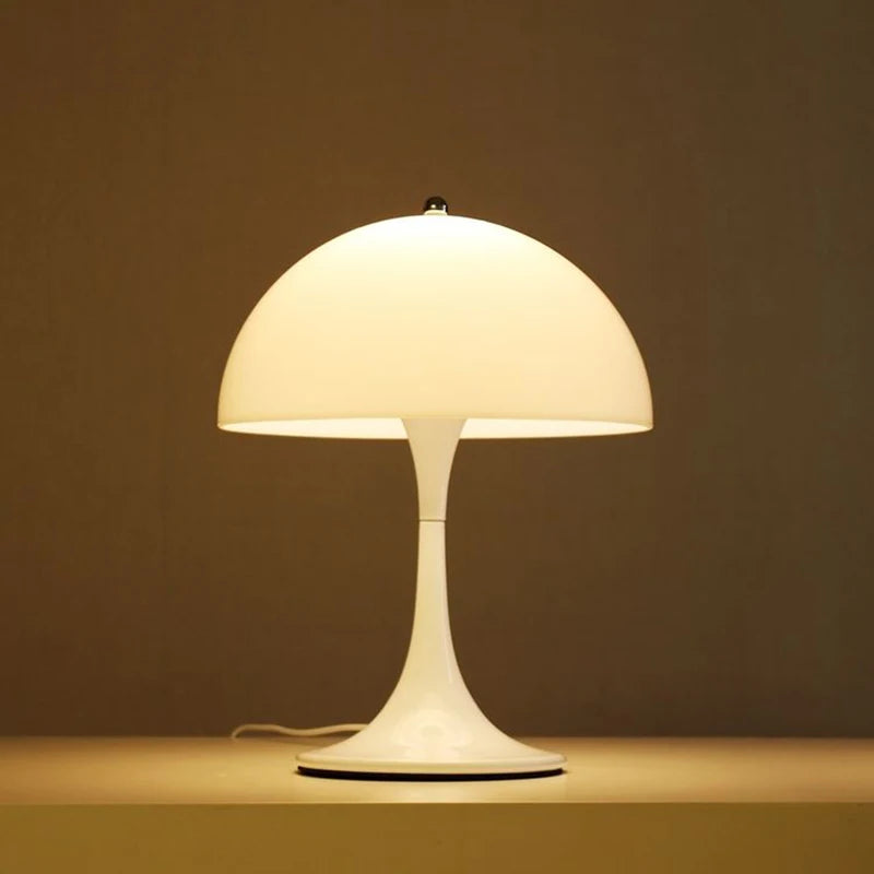 Vintage White Mushroom Desk Lamp