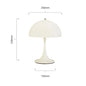 Vintage White Mushroom Desk Lamp