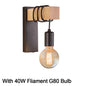 Vintage Wood Wall Sconce Lamp