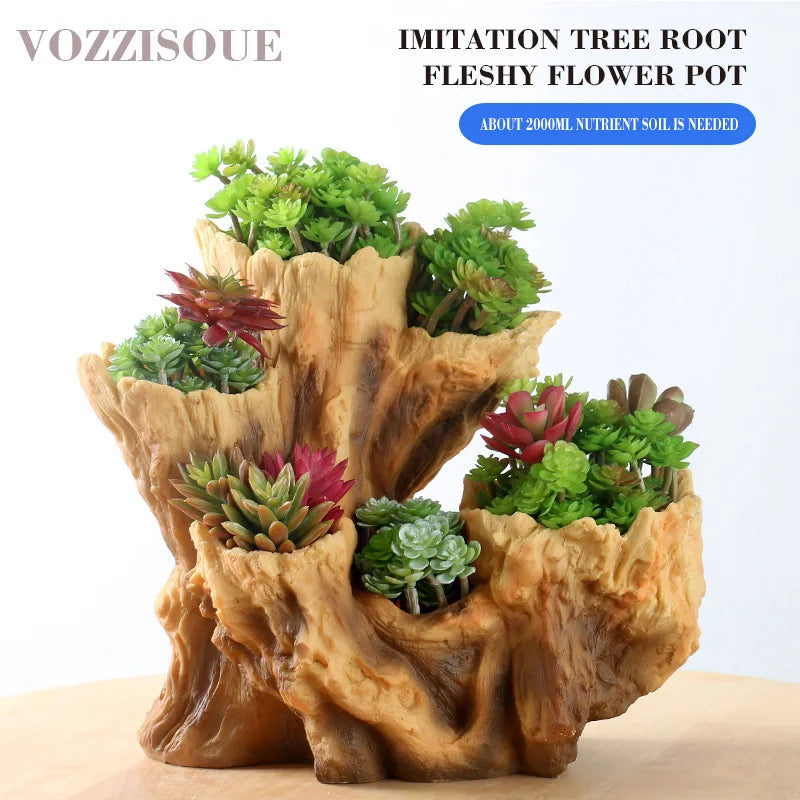 Vozzisoue Large Resin Plant Pot