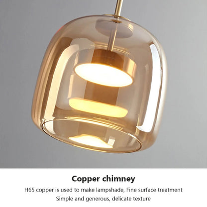 WADBTY Modern Glass Pendant Light