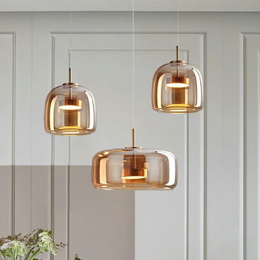 WADBTY Modern Glass Pendant Light