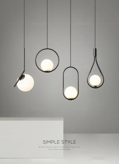 WADBTY Nordic Glass Pendant Light