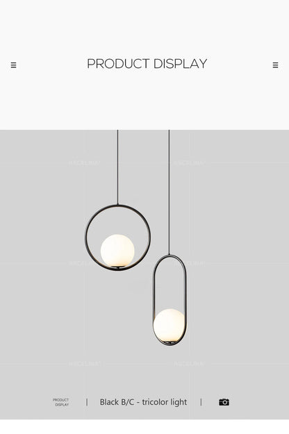 WADBTY Nordic Glass Pendant Light