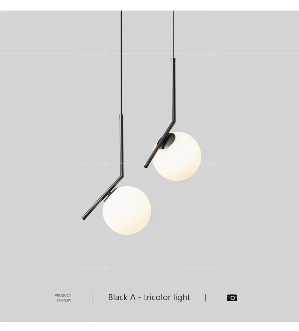 WADBTY Nordic Glass Pendant Light