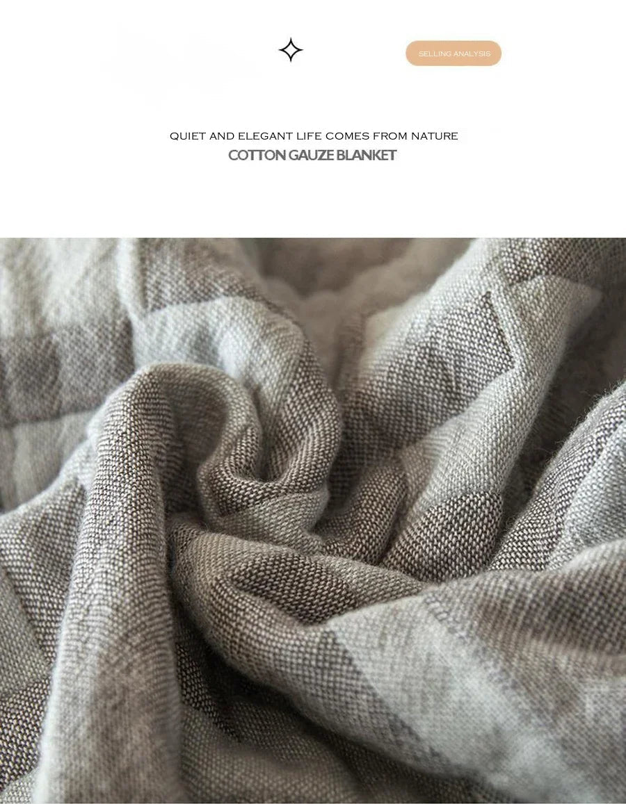 WASART Summer Cotton Muslin Blanket