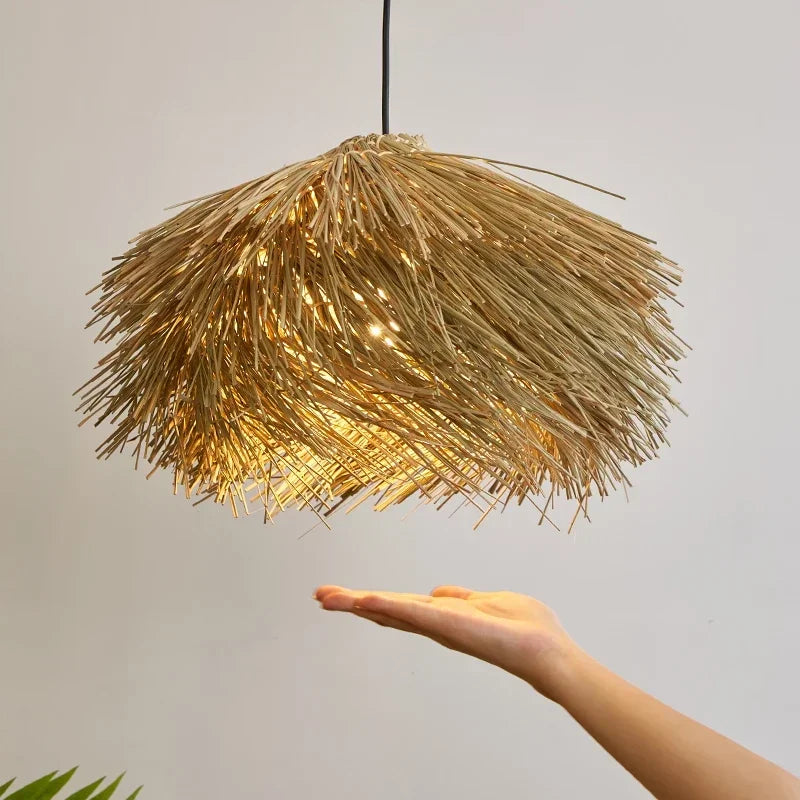 Wabi Sabi Hand-Knitted Pendant Light