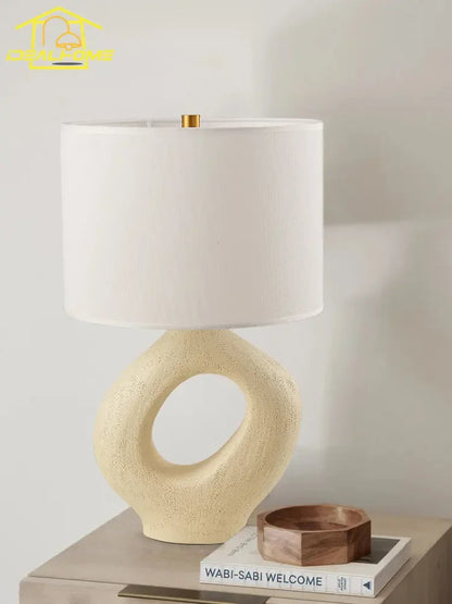 Wabi-Sabi Modern Resin LED Lamp