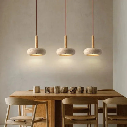 Wabi Sabi Natural Stone Pendant Light