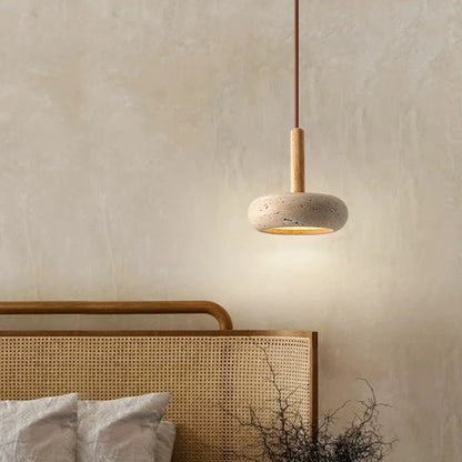 Wabi Sabi Travertine LED Pendant Light