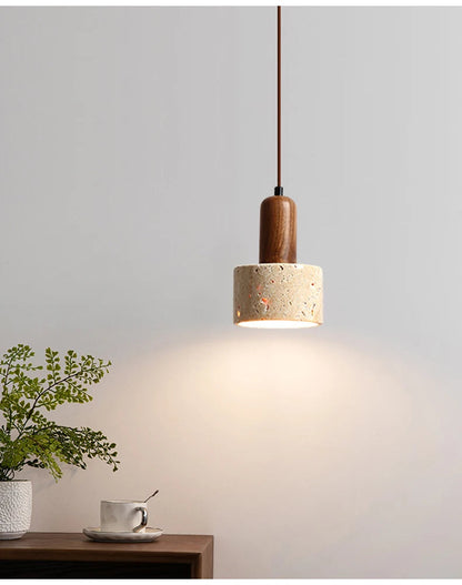 Wabi Sabi Travertine Pendant Lamp