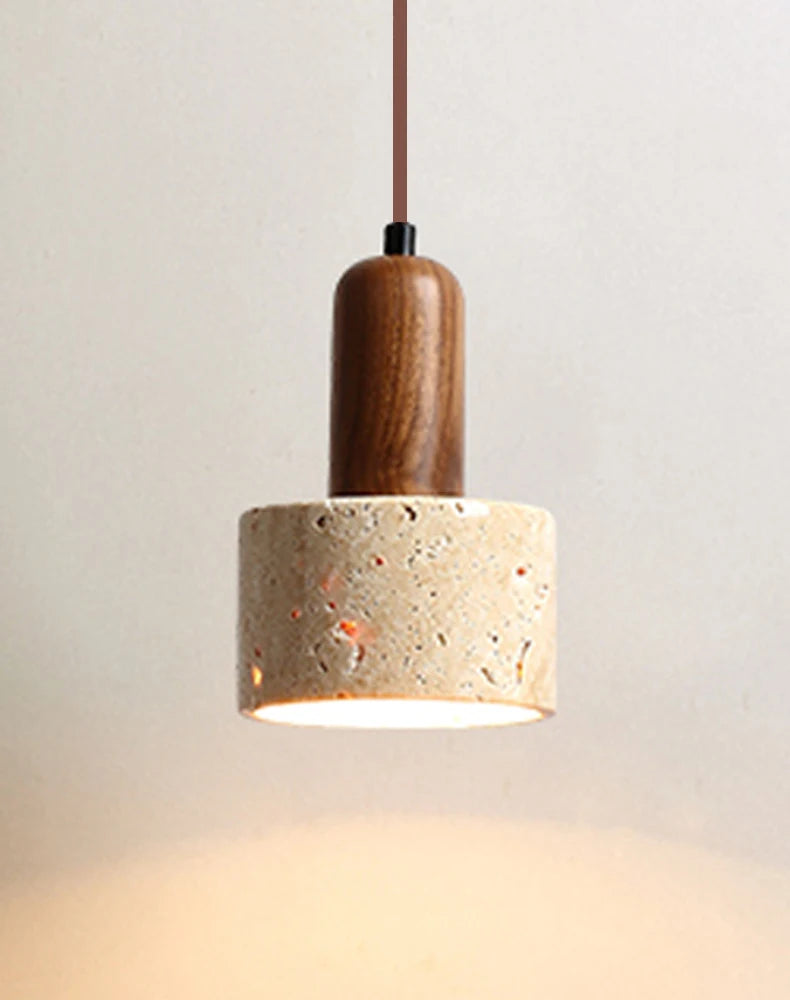 Wabi Sabi Travertine Pendant Lamp