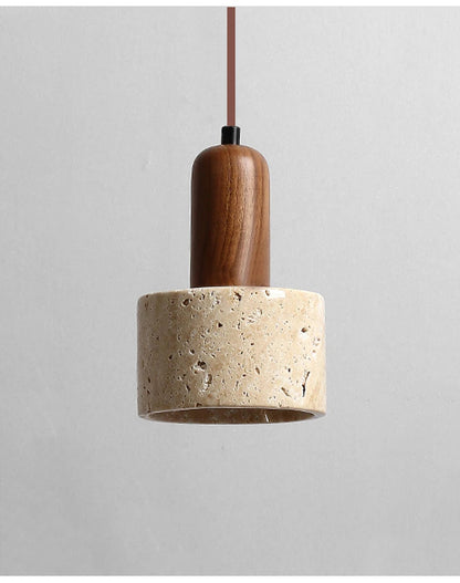 Wabi Sabi Travertine Pendant Lamp