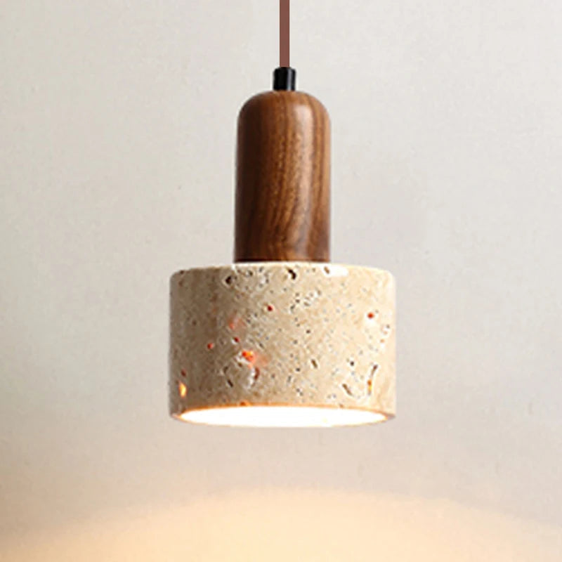 Wabi Sabi Travertine Pendant Lamp