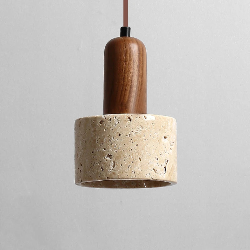 Wabi Sabi Travertine Pendant Lamp