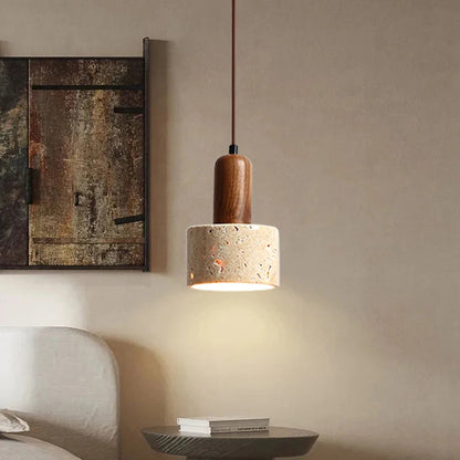 Wabi Sabi Travertine Pendant Lamp