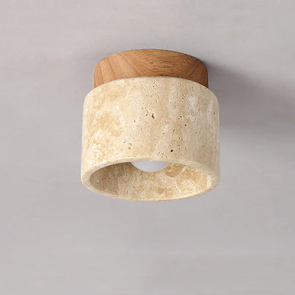 Wabi Sabi Yellow Marble Ceiling Light