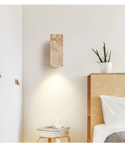 Wabi Sabi Yellow Marble Wall Lamp