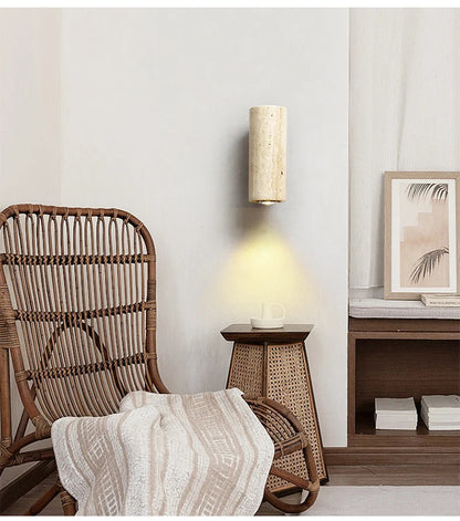 Wabi Sabi Yellow Marble Wall Lamp