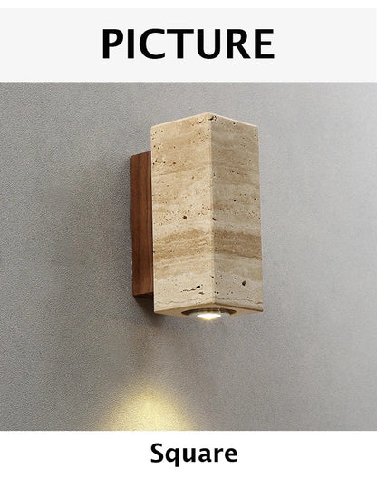 Wabi Sabi Yellow Marble Wall Lamp