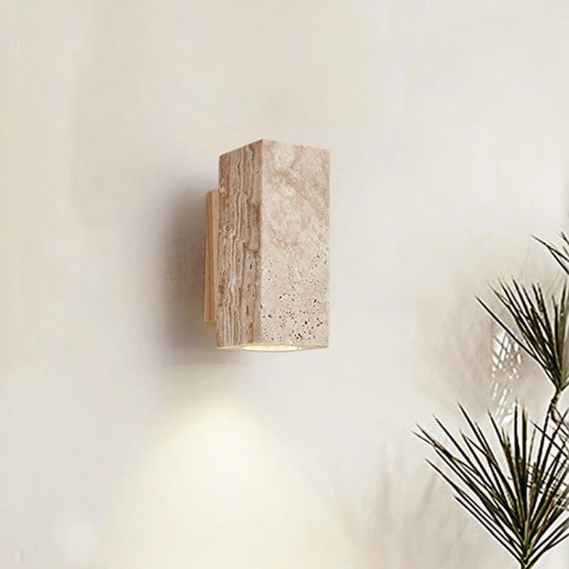 Wabi Sabi Yellow Marble Wall Lamp