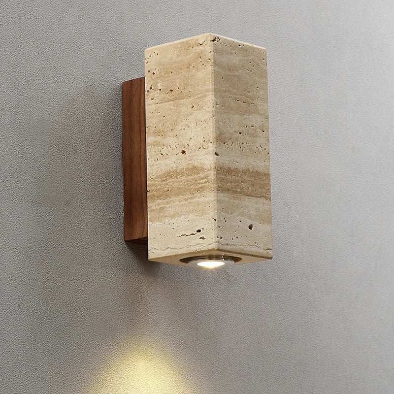 Wabi Sabi Yellow Marble Wall Lamp