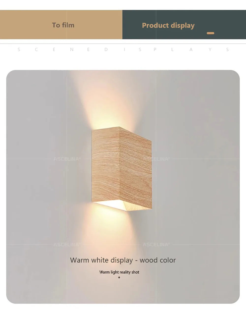 Walnut Nordic Wood Wall Lamp