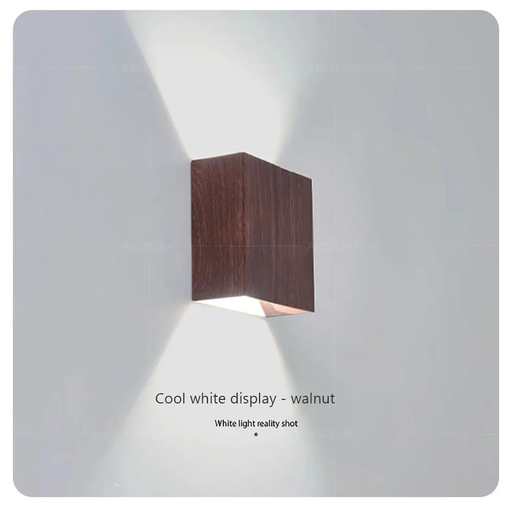 Walnut Nordic Wood Wall Lamp