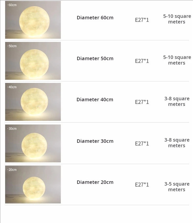 Warm Moon Lamp for Bedroom