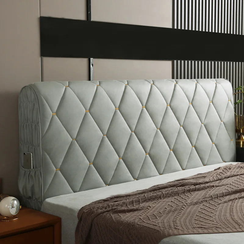 Warm Velvet Headboard for Bedrooms